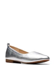 Clarks Silver Fawna Soft Shoes - Image 3 of 7