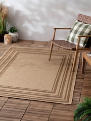 Yard Natural Camber Jute Effect Indoor/Outdoor Rug - Image 1 of 5
