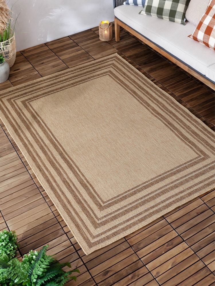 Yard Natural Camber Jute Effect Indoor/Outdoor Rug - Image 2 of 5