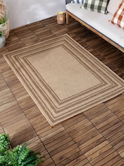 Yard Natural Camber Jute Effect Indoor/Outdoor Rug - Image 3 of 5