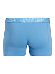 JACK & JONES JUNIOR Blue Boxer Shorts 3 Pack - Image 2 of 2