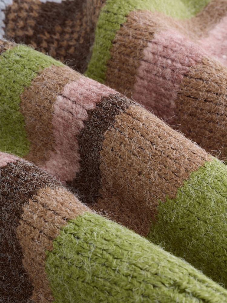 Blue/Green Landscape Scene Zip Cardigan - Image 9 of 9