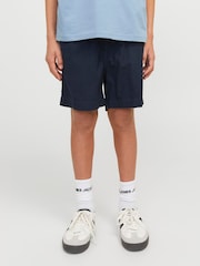 JACK & JONES Junior Tie Waist Linen Blend Shorts - Image 1 of 5