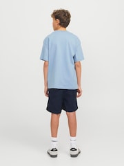 JACK & JONES Junior Tie Waist Linen Blend Shorts - Image 2 of 5
