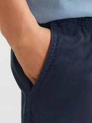JACK & JONES Junior Tie Waist Linen Blend Shorts - Image 4 of 5