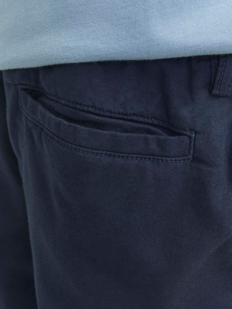 JACK & JONES Junior Tie Waist Linen Blend Shorts - Image 5 of 5