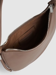 Reiss Neutral Harriet Leather Rope Strap Shoulder Bag - Image 3 of 5