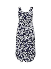 Evans Blue Crinkle Floral Sundress - Image 5 of 5