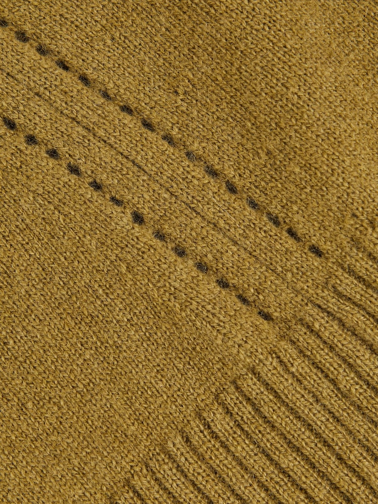 Reiss Khaki Green Anya Jumper - Image 4 of 4