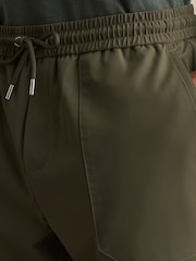 Reiss Green Climb Drawstring Technical Cuffed Trousers - Image 3 of 5