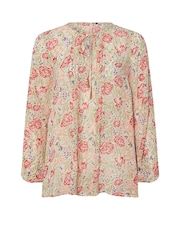 Evans Blue Printed Boho Top - Image 1 of 1