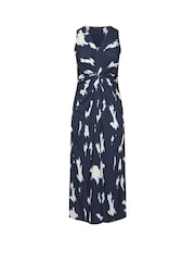Evans Blue Markings Print ITY Dress - Image 5 of 5