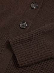Reiss Chocolate Tyla Cardigan - Image 4 of 4