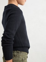 Reiss Navy Anya Jumper - Image 4 of 5