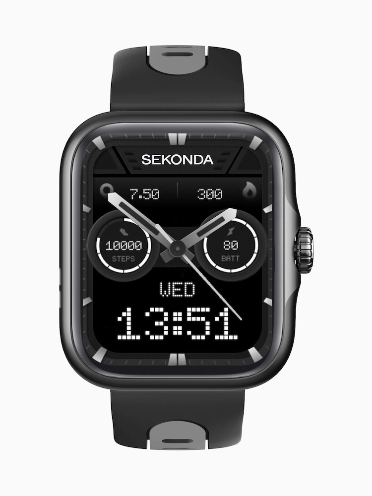 Sekonda 39mm Motion Pro GPS Smart Watch with Silicone Strap - Image 1 of 6