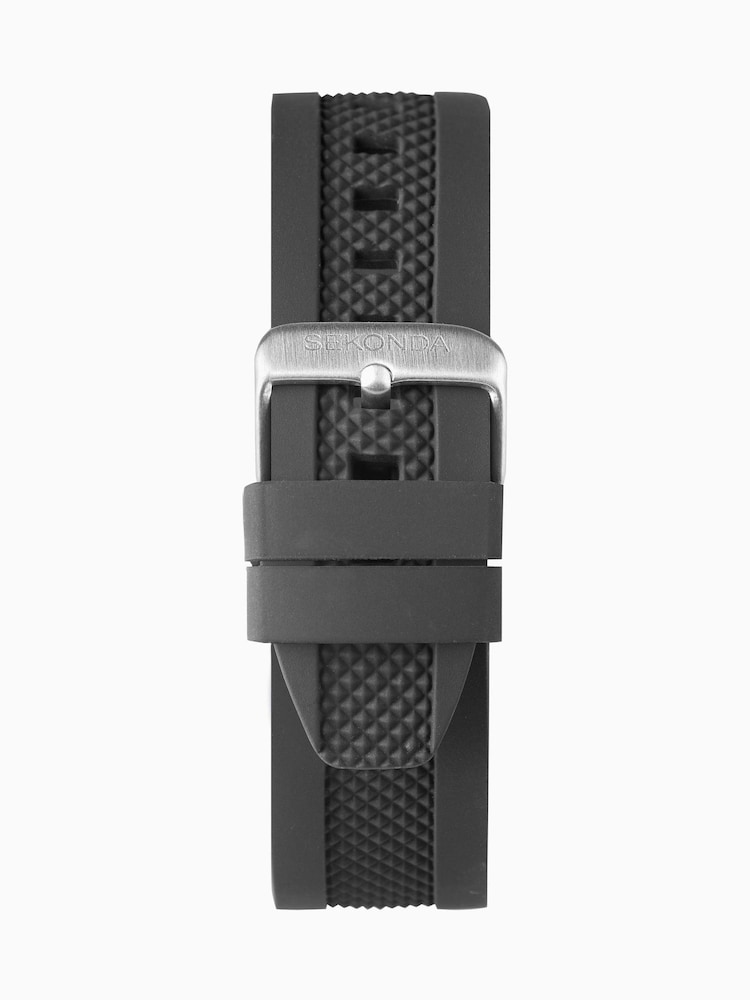 Sekonda Mens Sports 42mm Titan Watch in Silicone Strap Dial - Image 2 of 6 Sekonda Mens Sports 42mm Titan Watch in Silicone Strap Dial - Image 2 of 6