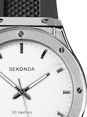 Sekonda Mens Sports 42mm Titan Watch in Silicone Strap Dial - Image 4 of 6