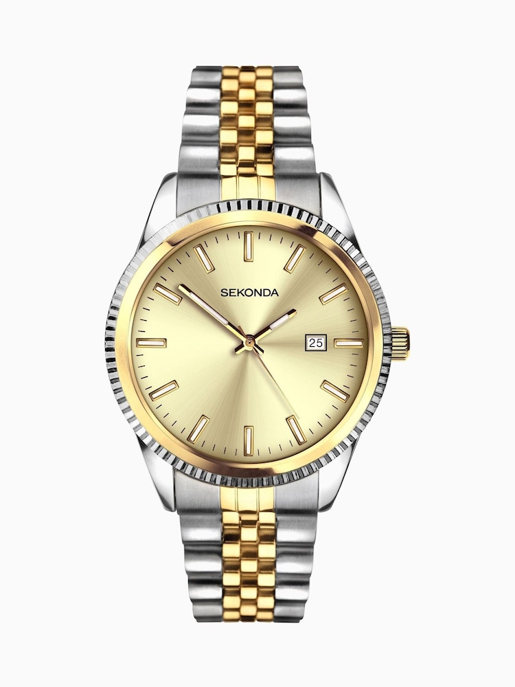 Sekonda Mens Classic 40mm King Watch Stainless Steel Bracelet Dial - Image 1 of 6