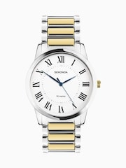 Sekonda Classic Mens 40mm Beaumont Watch in Silver with Silver Alloy Bracelet & White Dial - Image 1 of 6