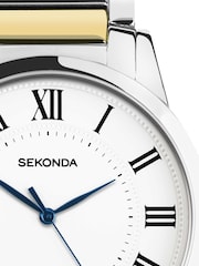 Sekonda Classic Mens 40mm Beaumont Watch in Silver with Silver Alloy Bracelet & White Dial - Image 4 of 6
