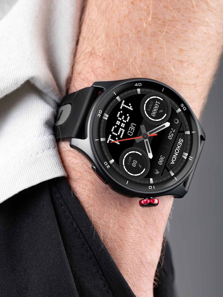 Sekonda 47mm Active Pro GPS Smart Watch with Silicone Strap - Image 6 of 6
