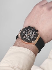 Sekonda Sports Mens 43mm Black Titan Watch with Black Silicone Strap & White Dial - Image 6 of 6