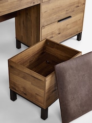 Dark Bronx Oak Effect 7 Drawer Wide Dressing Table - Image 6 of 11