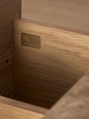 Mid Natural Aviano N. Premium Oak Veneer 7 Drawer Wide Chest of Drawers - Image 7 of 11