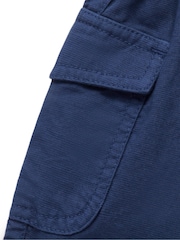 Purebaby Blue Purebaby Blue Linen Blend Shorts - Image 2 of 4