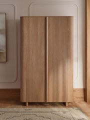 Mid Natural N. Premium Aviano Oak Veneer Wardrobe - Image 1 of 12