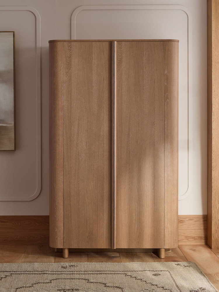 Mid Natural N. Premium Aviano Oak Veneer Wardrobe - Image 1 of 12 Mid Natural N. Premium Aviano Oak Veneer Wardrobe - Image 1 of 12
