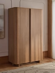 Mid Natural N. Premium Aviano Oak Veneer Wardrobe - Image 2 of 12