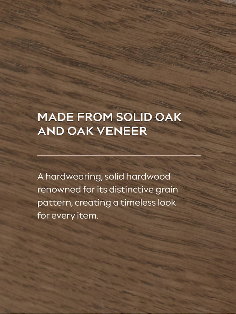 Mid Natural Farndon N. Premium Oak Veneer 6 Drawer Chest of Drawers - Image 11 of 11