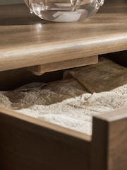 Mid Natural Farndon N. Premium Oak Veneer 4 Drawer Tall Chest of Drawers - Image 9 of 13