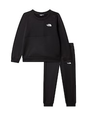 Black Performance Boys Sweat and Joggers Set Black - Image 4 of 5