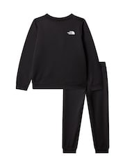 Black Performance Boys Sweat and Joggers Set Black - Image 5 of 5