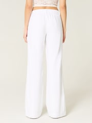 Hollister Low Rise Baggy Flare White Trousers - صورة 3 من 4