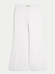 Hollister Low Rise Baggy Flare White Trousers - صورة 4 من 4