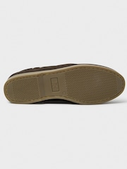 Crew Clothing Brown Slip-On Nubuck Leather Deck Shoes - Image 3 of 4