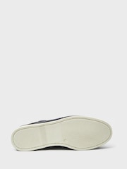 Crew Clothing Black Lace-Up Deck Shoes - Image 3 of 4