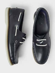 Crew Clothing Black Lace-Up Deck Shoes - Image 4 of 4