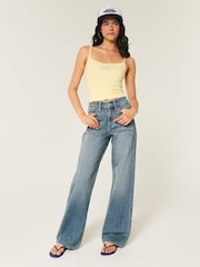 Hollister Blue High Rise Baggy Jeans - Image 2 of 4