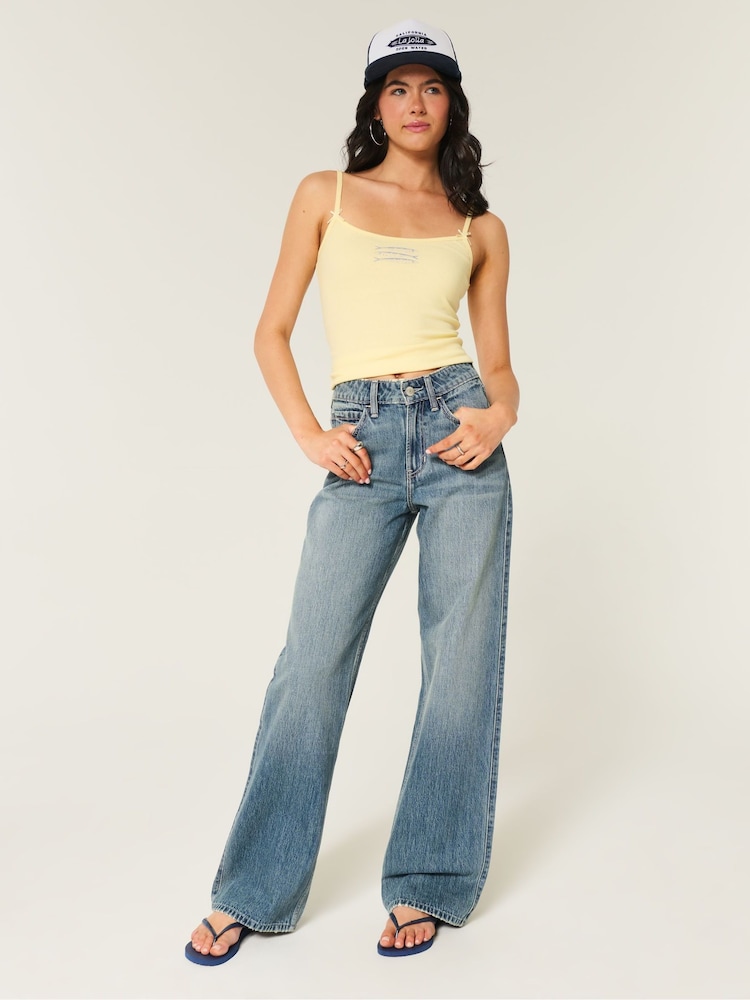 Hollister Blue High Rise Baggy Jeans - Image 2 of 4