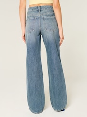 Hollister Blue High Rise Baggy Jeans - Image 3 of 4