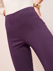 Friends Like These Berry Red Sculpting Stretch Slim Trousers - Image 2 of 4
