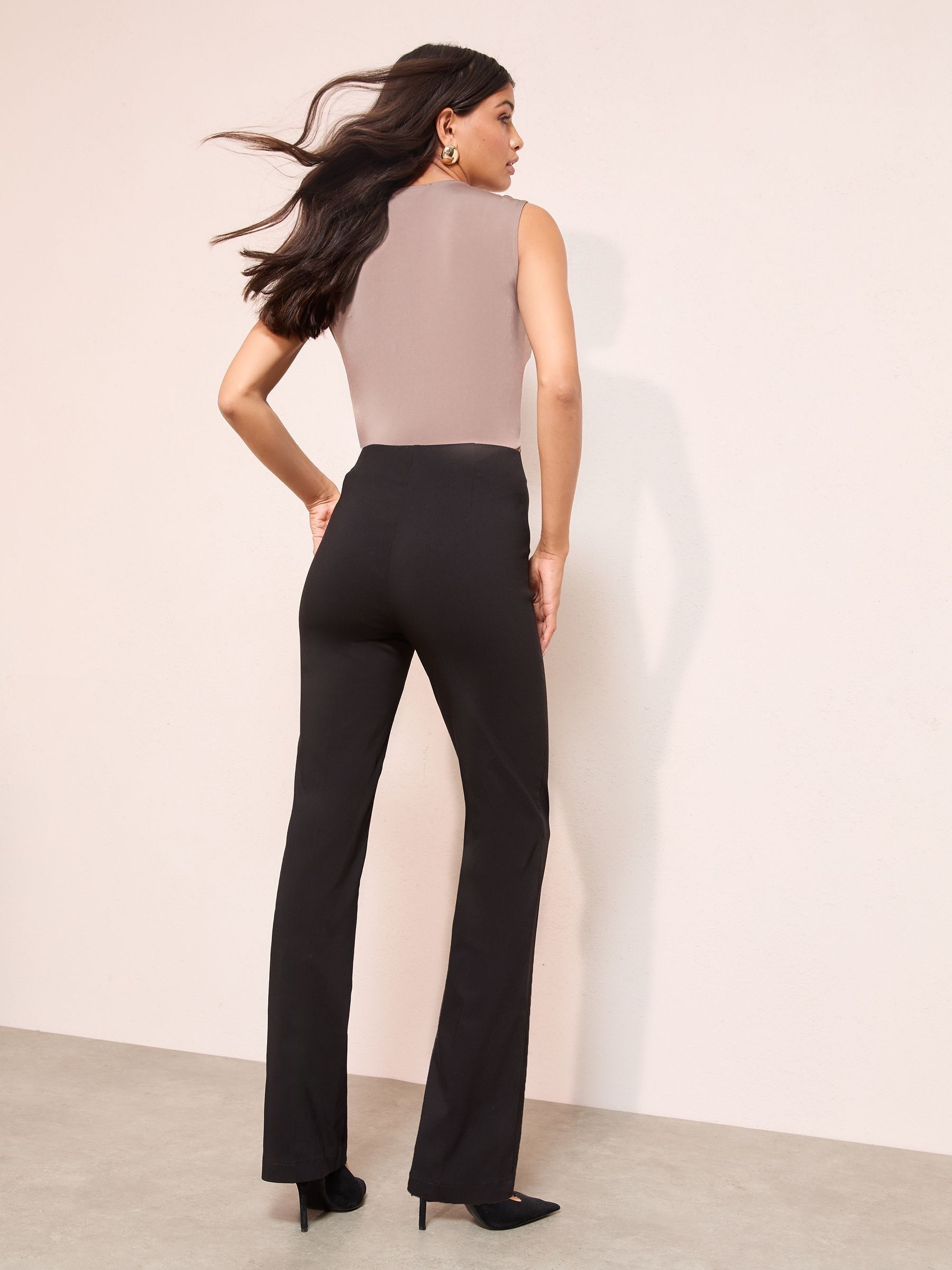 Buy Friends Like These Black Sculpting Stretch Split Flare