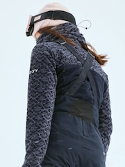 Negro - Roxy Sayna Half Zip Ski Layer Fleece - Imagen 2 de 9