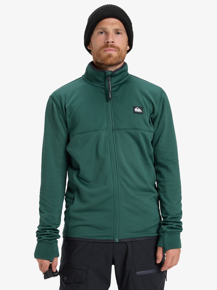 Quiksilver Green Steep Point Ski Fleece Layer - Image 1 of 6
