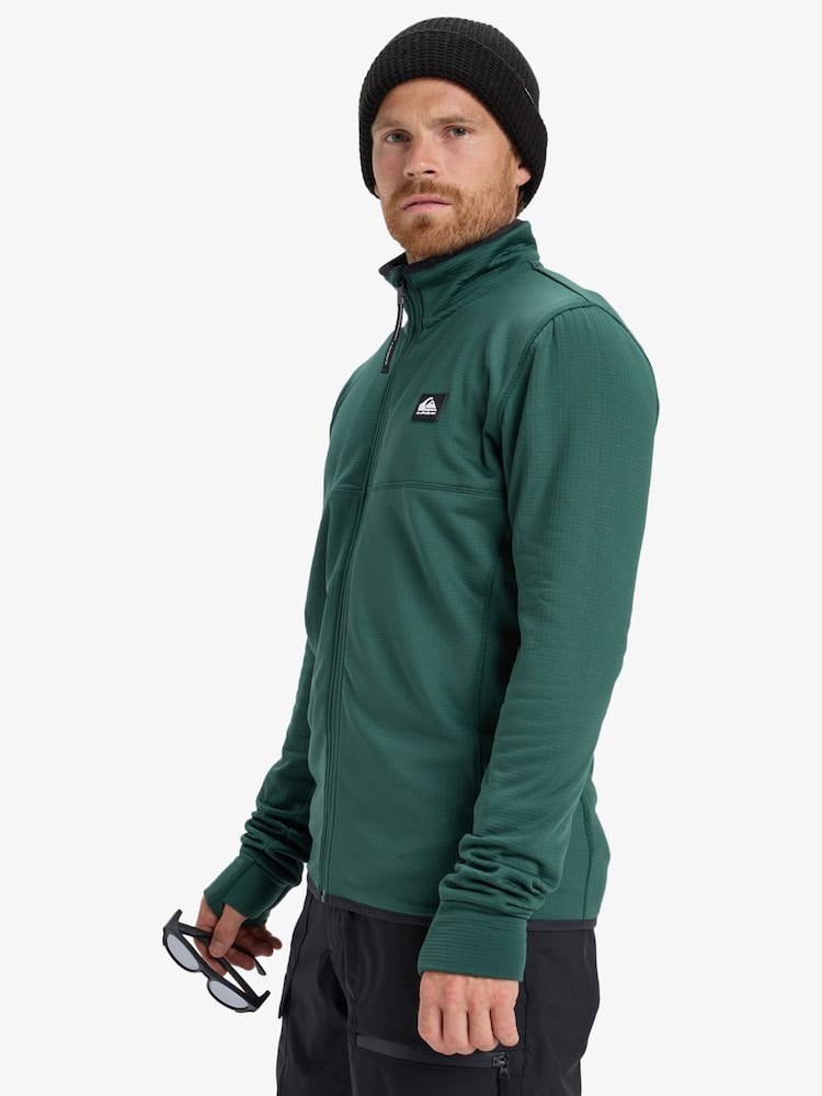 Quiksilver Green Steep Point Ski Fleece Layer - Image 2 of 6