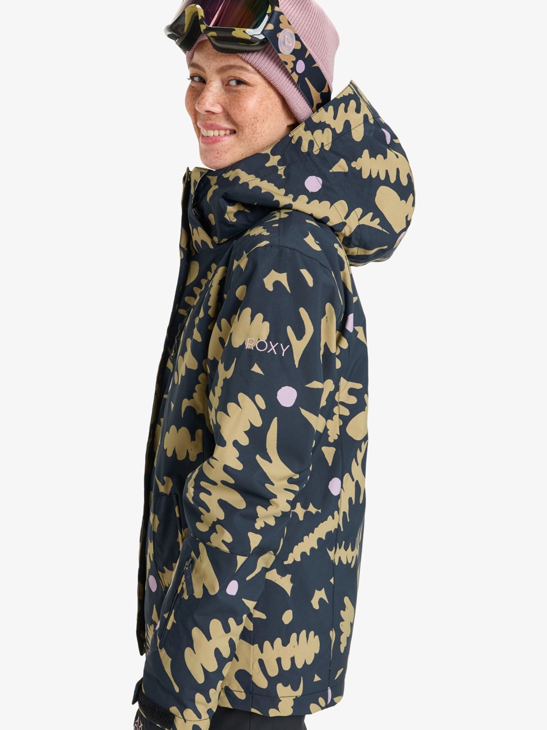 Buy Roxy Black Fennel Seed Big Flower Print Jetty Technical Ski